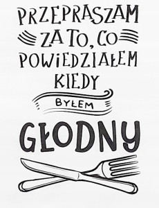 Ręcznik kuchenny do kuchni PRZEPRASZAM