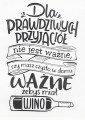 Ręcznik kuchenny z nadrukiem dla prawdziwych przyjaciół