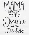 Ręcznik kuchenny z napisem mama idealna na prezent dla mamy