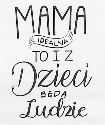 Ręcznik kuchenny z napisem mama idealna na prezent dla mamy