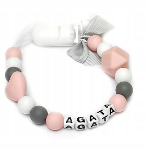 Zawieszka do smoczka z imieniem AGATA dla niej HIT