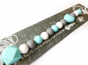 Silikonowa zawieszka przypinka smoczek dla dziecka