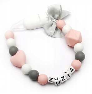 Silikonowa zawieszka z imieniem ZUZIA przypinka
