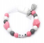 Silikonowa zawieszka z imieniem OLA upominek