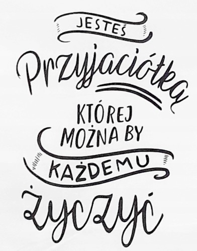 Ręcznik kuchenny dla przyjaciółki na parapetówkę