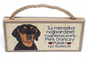 Magnes zawieszka PIES GOŃCZY rasy prezent #39