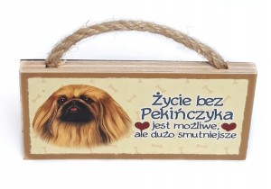 Magnes zawieszka z psem PEKIŃCZYK rasy prezent #38