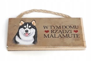 Magnes zawieszka z psem MALAMUTE rasy gadżet #29