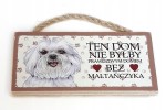 Magnes zawieszka z psem MALTAŃCZYK rasy gadżet #30