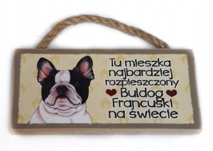 Magnes zawieszka z psem BULDOG dla niego pies #10