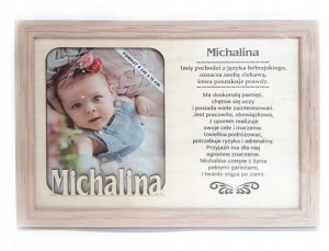 Ramka zdjęcie MICHALINA urodziny prezent ROCZEK