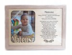 Ramka zdjęcie MATEUSZ urodziny prezent ROCZEK