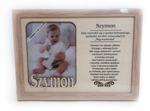 Ramka na zdjęcie SZYMON urodziny imieniny GADŻET