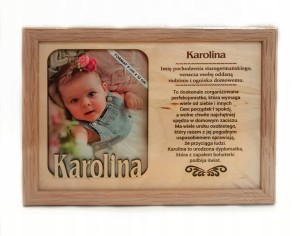 Ramka na zdjęcie KAROLINA urodziny imieniny GADŻET