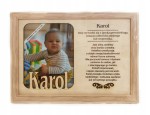 Ramka na zdjęcie KAROL urodziny imieniny prezent