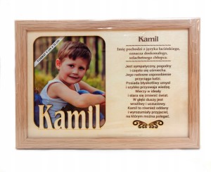 Ramka na zdjęcie KAMIL urodziny imieniny prezent