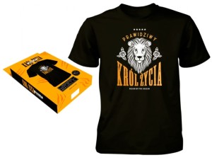 Koszulka męska KRÓL ŻYCIA rozmiar XL dla niego 