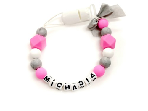 zawieszka do smoczka kolor różowy neon.jpg