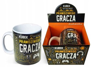 Kubek prezent GIGANT dla gracza 700 ml gadżet LVL