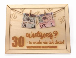 Ramka tabliczka deseczka 30 to wcale nie tak dużo 