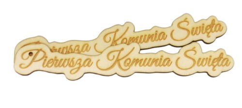 Napis I KOmunia z otworem na sznurek.jpg