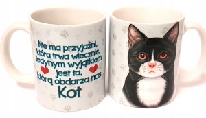 Kubek z kotem KOT gadżet z kotem prezent URODZINY imieniny