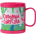 Plastikowy kubek 3D z napisem Cudowna Córeczka 1.png