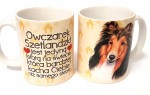 Kubek z psem pies RASY OWCZAREK SZETLANDZKI  prezent upominek