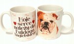 Kubek z psem pies Buldog prezent UPOMINEK gadżet z psem