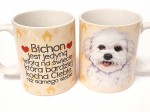 Kubek z psem pies BICHON prezent UPOMINEK gadżet z pupilem