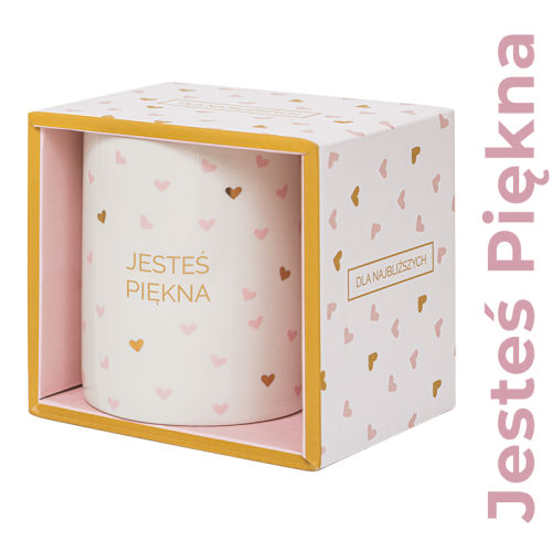 Kubek z napisem Jesteś piękna.png