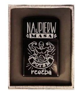 Zapalniczka na prezent Najpierw masa potem rzeźba