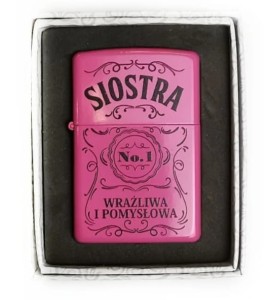 Zapalniczka SIOSTRA pomysł na prezent dla siostry