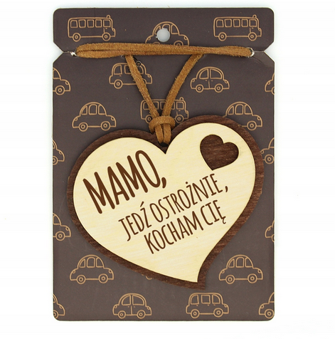 Zawieszka do auta mamo jedź ostrożnie