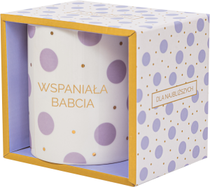 Pastelowy kubek z napisem Wspaniała Babcia