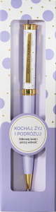 Długopis z napisem KOCHAJ,ŻYJ I PODRÓŻUJ
