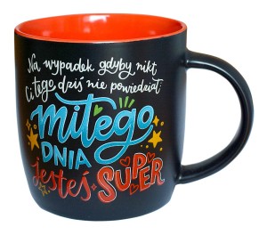 Kubek tablicowy MIŁEGO DNIA upominek dla niej dla nieg