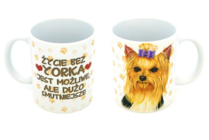 Kubek z psem PIES RASY YORK prezent URODZINY GIFT