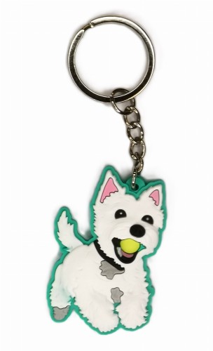 Brelok do kluczy pies white terrier.jpg