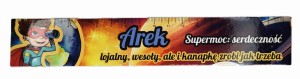 Zakładka do książki z imieniem Arek