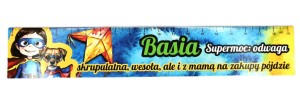 Zakładka do książki z imieniem Basia