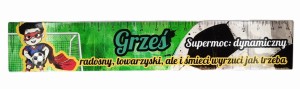 Zakładka do książki z imieniem Grześ