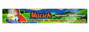 Zakładka do książki z imieniem Maciek