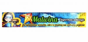 Zakładka do książki z imieniem Malwina