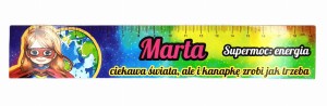 Zakładka do książki z imieniem Marta