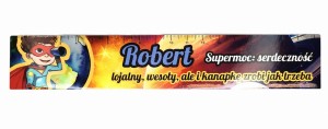 Zakładka do książki z imieniem Robert