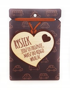 Zawieszka do auta  RYSIEK prezent imieniny #105