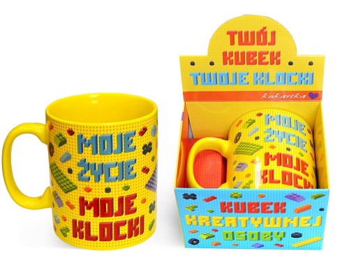 KUBEK GIGANT KLOCKI 700 ml