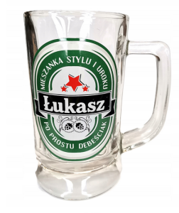 Kufel ŁUKASZ prezent gadżet z imieniem urodziny 