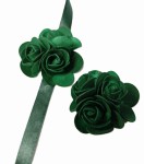 Kotyliony bukieciki komplety na studniówkę kolor butelkowa zieleń